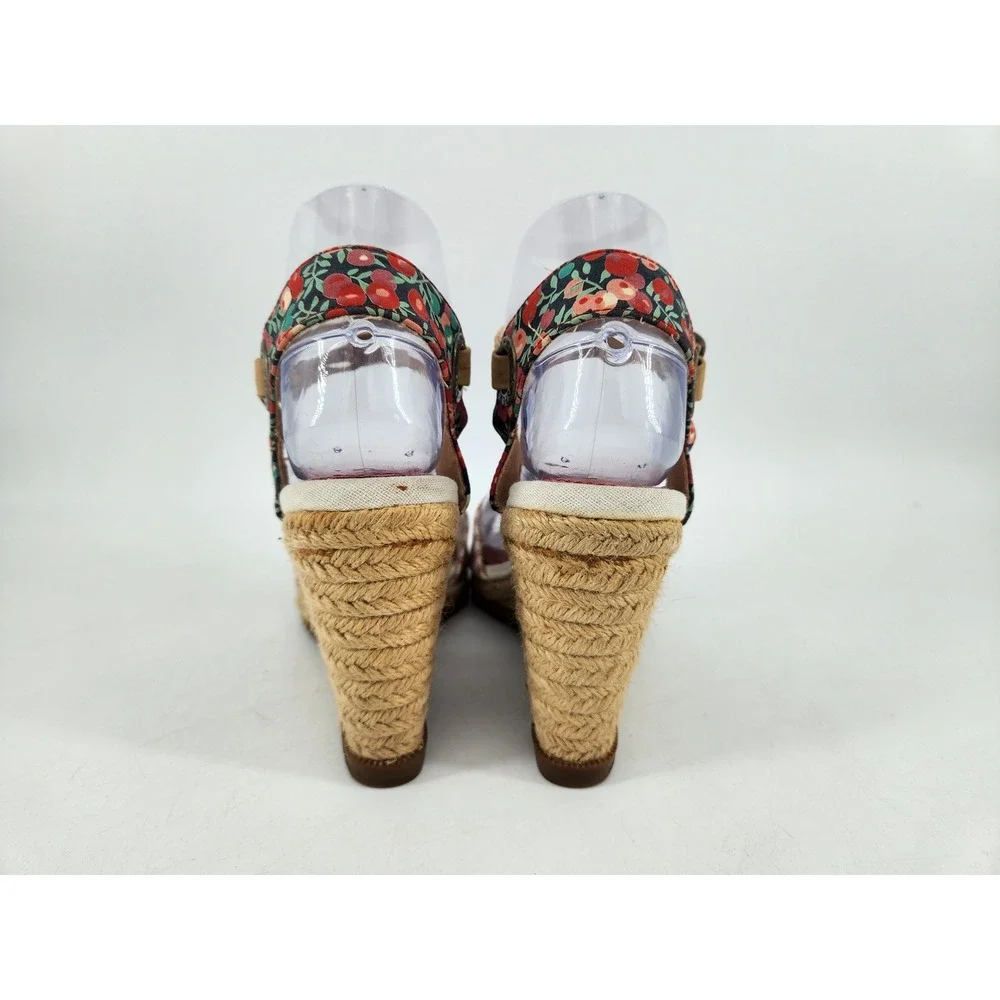 Sperry Saylor Top-Sider Wedge Sandals Womens‎ 5.5M Multicolor Floral Striped